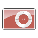 shuffle, 2g, ipod, red Black icon