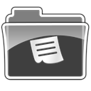 Folder, Notes Black icon