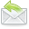 Email, reply Silver icon