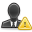 user, Man, consultant, Business, warning DarkSlateGray icon