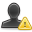 user, warning DarkSlateGray icon