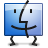 Finder, Apple, mac CornflowerBlue icon