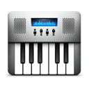 Keyboard, midi, Audio Black icon