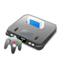 64, Ps, Computer game, xbox, nintendo, n, Game, Console, n64 Black icon
