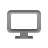 monitor, screen Gray icon