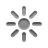 weather, sun Gray icon