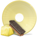 Clean, Disk Khaki icon