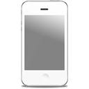 Iphone, Apple, White, Front Gray icon