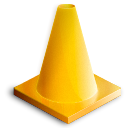 cone, Traffic, Vlc Gold icon