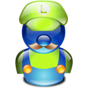 mario, Luigui Black icon