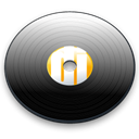 lp, record, music Black icon