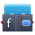 Book, Facebook, reading DarkSlateGray icon