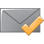 mail, Check DarkGray icon