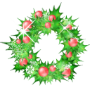 holly, garland, christmas WhiteSmoke icon
