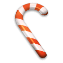 Candy, Cane, suger, christmas Black icon