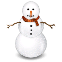 winter, snowman Black icon