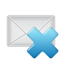 Email, delete Gainsboro icon