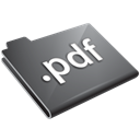 Pdf, grey, Folder Black icon