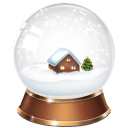 snowglobe, christmas LightGray icon