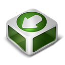 download, green Black icon