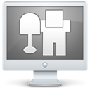 screen, monitor, Digg Gainsboro icon