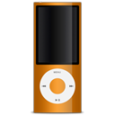 ipod, Apple, Orange Black icon