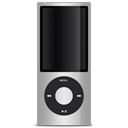 ipod, Apple, silver Black icon