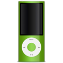 ipod, nano, 5g, green Black icon
