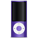 ipod, purple, 5g, nano Black icon