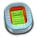 stadium, soccer, sport, Football, field Black icon
