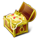 gold, chest, treasure SaddleBrown icon
