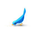 bird, twitter Black icon