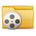 movie, Folder Black icon