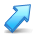 Arrow, Up, right SteelBlue icon