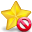 star, delete Khaki icon