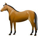 horse, Animal Black icon