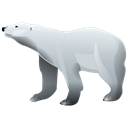 polar, bear Black icon