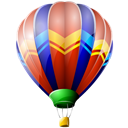 Air, Balloon, ballooning, hot Black icon