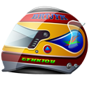 sports, racing, formula 1, helmet Black icon