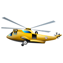 Helicopter Black icon