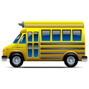 transportation, Bus, Behicle, school bus Black icon