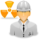 radiation, nuclear, worker, spectrometry, Engineer Black icon