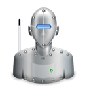 bot, robot Black icon