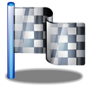 Checkered, flag Black icon