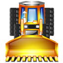 truck, Earthmover Black icon