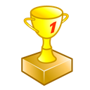 win, trophy, The best Black icon