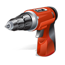 tool, Hand driller Black icon
