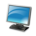 screen, Computer, monitor, lcd Black icon