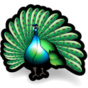 Peacock Black icon