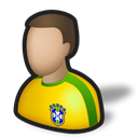 people, sport, soccer, Football, brazil, player Black icon